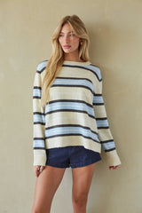 Striped Crewneck Sweater