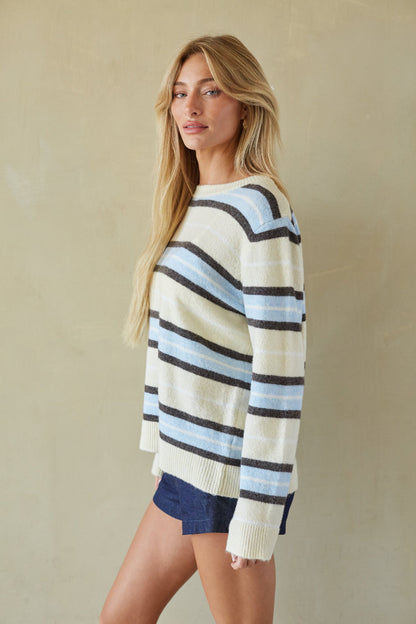 Striped Crewneck Sweater