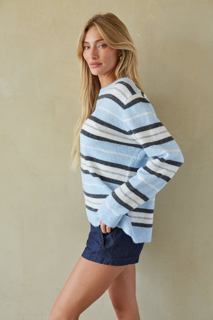 Striped Crewneck Sweater