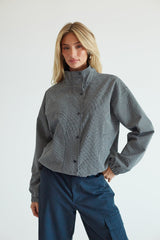 Plaid Bomber Jacket