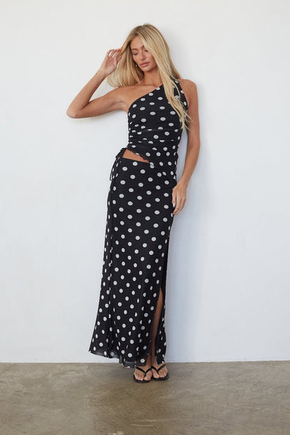 One Shoulder Ruched Top