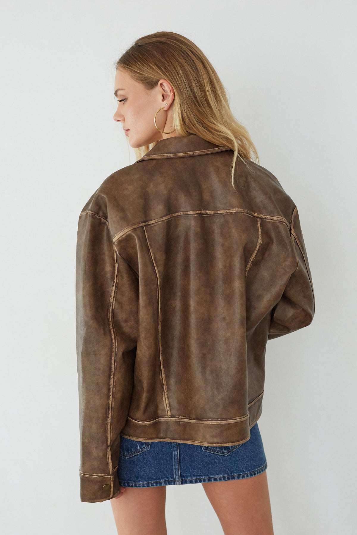 Faux Leather Jacket