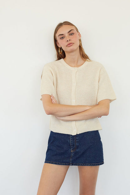 Ribbed Knit Cardigan