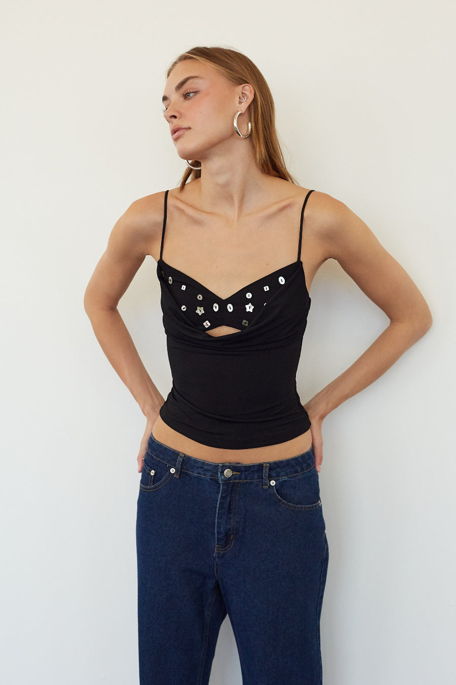 Embellished Tank Top