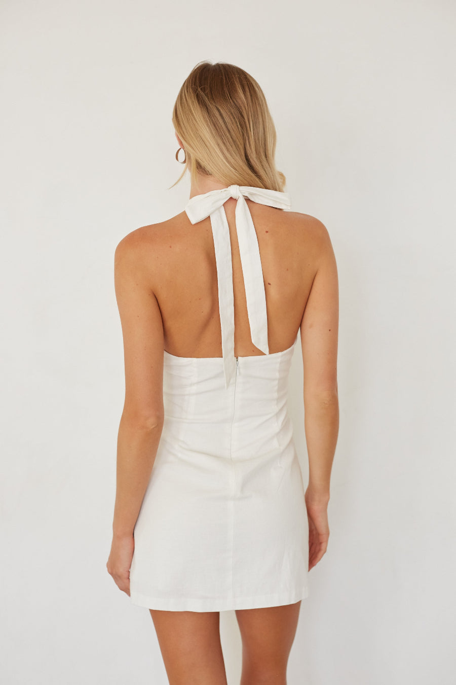 Twist Front Mini Dress