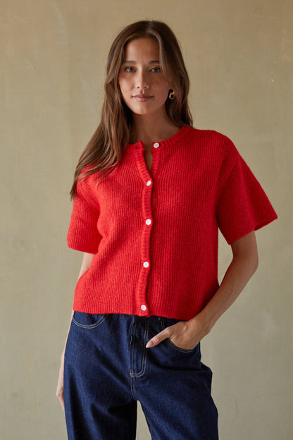 Ribbed Knit Cardigan