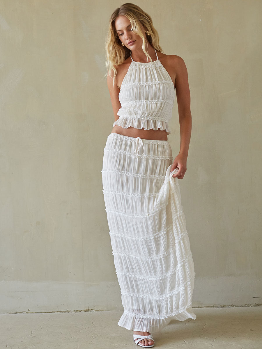 Ruched Halter Top