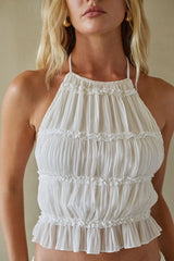 Ruched Halter Top
