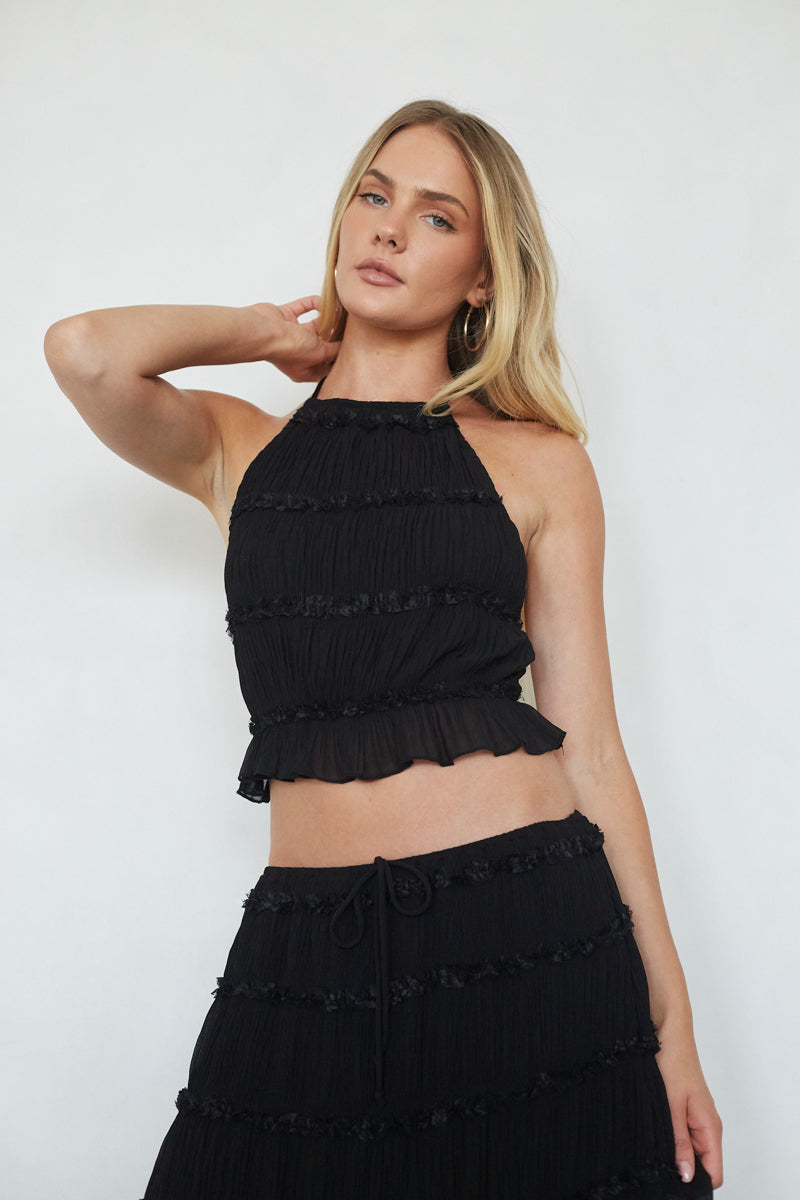 Ruched Halter Top